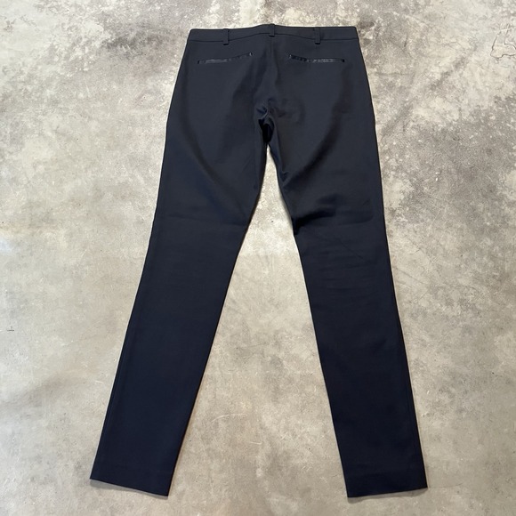 Club‎ Monaco Pants Womens Size 6 Gray Straight Leg Low Rise Cotton Blend - Picture 7 of 12